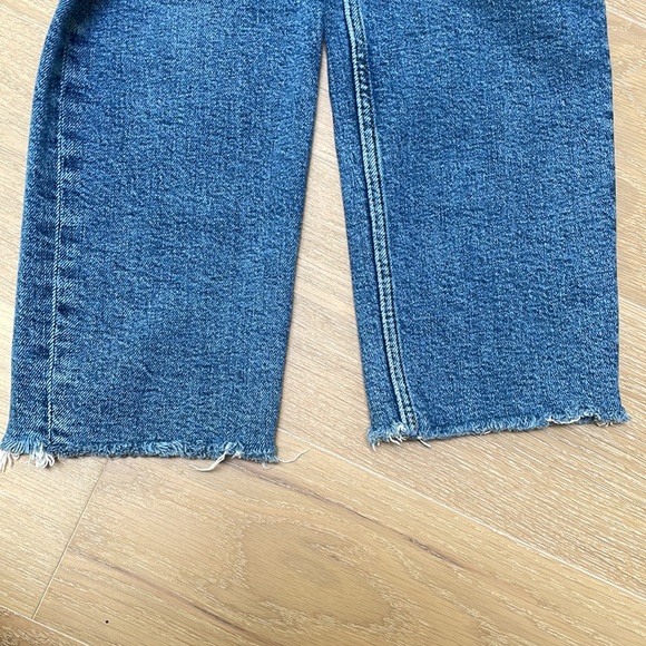 Re/Done classic stovepipe ankle length medium blue jeans - Picture 4 of 7